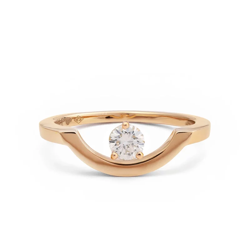 Bague_Intrepide_grand_arc_0.25ct_-_Or_rose_18k_-_diamant_ethique_-_Loyale_Paris_-_1