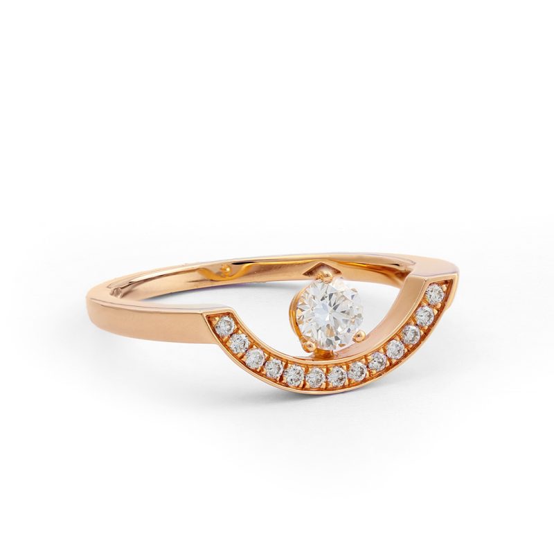 Bague_Intrepide_grand_arc_0.25ct_pavee_-_Or_rose_18k_-_diamant_ethique_-_Loyale_Paris