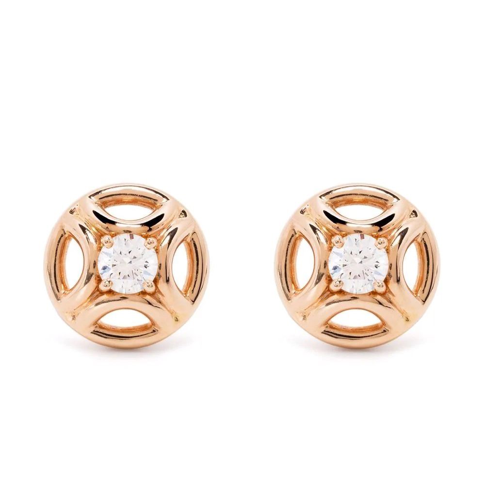 Earrings Perpétuelle 025ct x2 - 18k rose gold lab grown diamond Loyale Paris