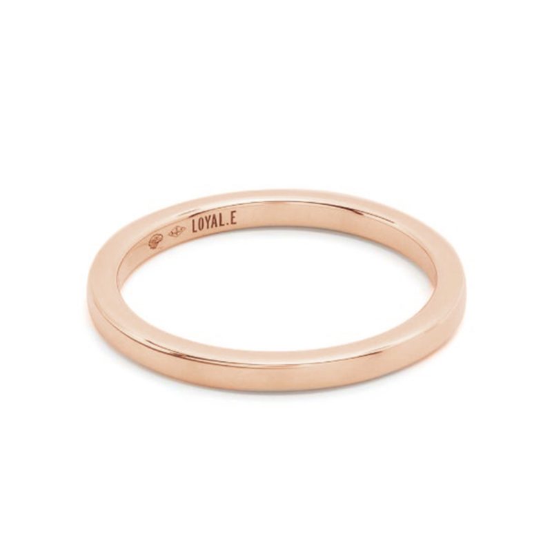 Union ring Absolu.e Ribbon 2mm - 18k rose gold 1