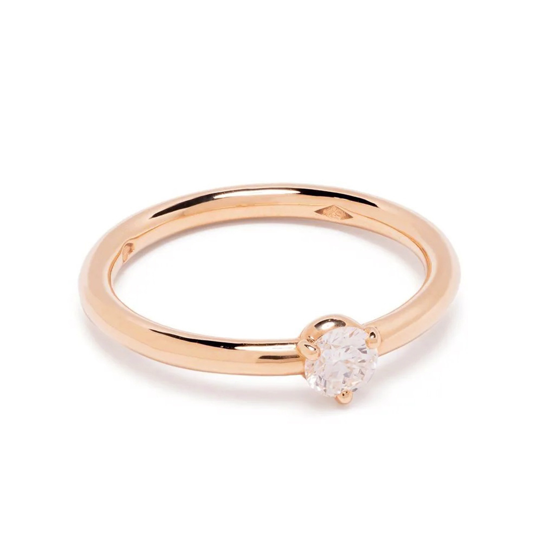 Solitaire Les Absolues 0.25ct - 18k rose gold lab grown diamond Loyale Paris