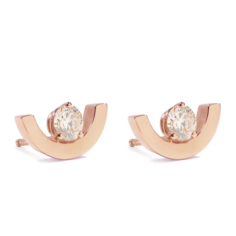 Boucles_d'oreilles_Intrepide_Petit_arc_0.5ct_non_pave_18k_or_rose_1