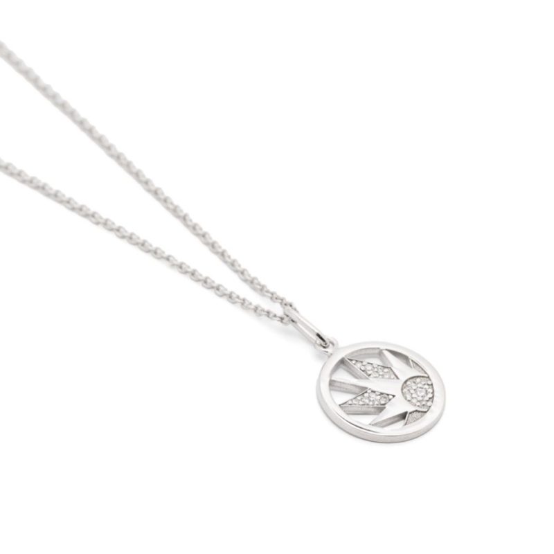 Charm Joie on Fine Chain - 18k white gold 3
